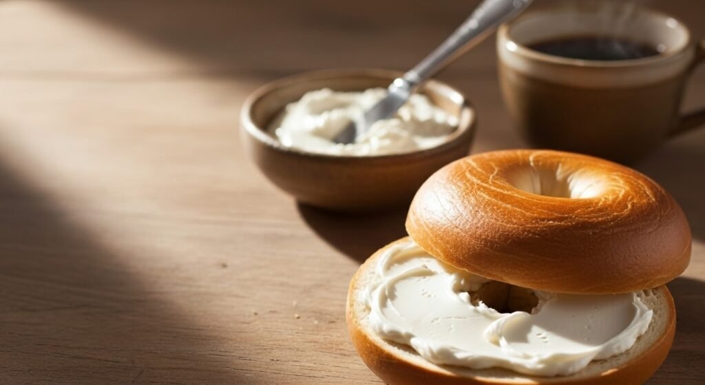 Bagels with Cream Cheese Spread