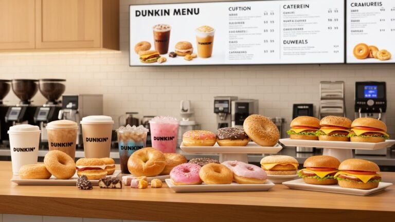 Dunkin Menu