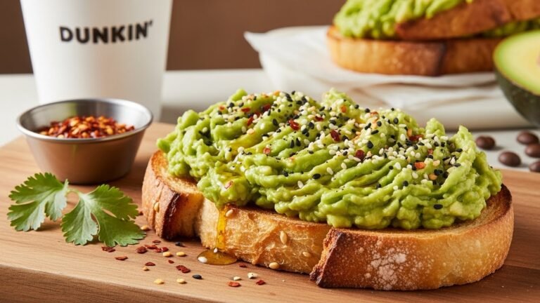 Dunkin Donuts Avocado Toast