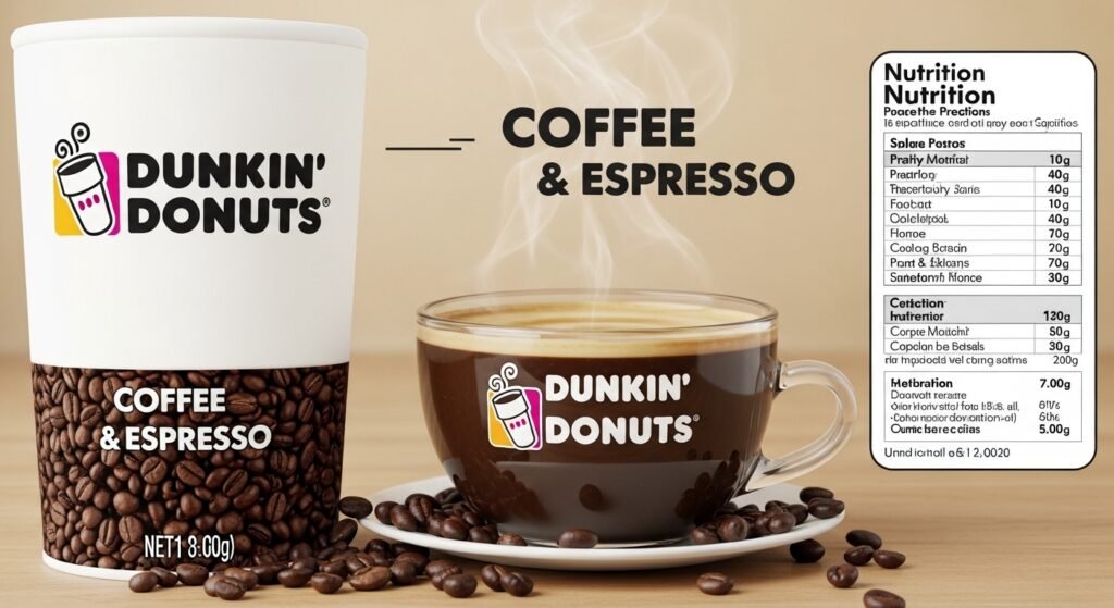 Dunkin Donuts Coffee & Espresso Nutrition