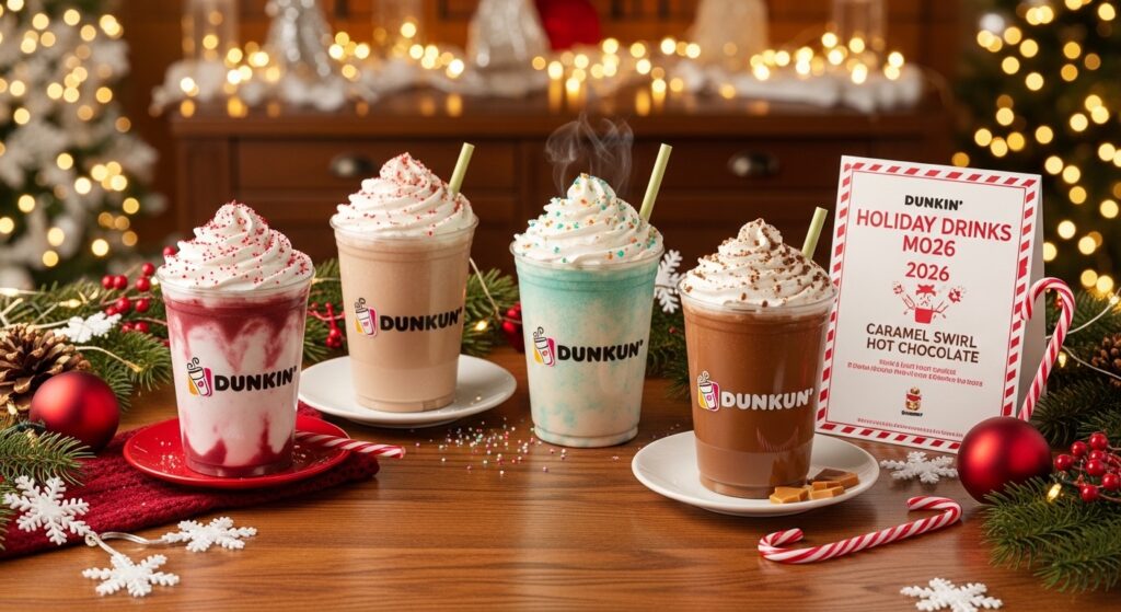 Dunkin Donuts Holiday Menu 2026 Full Festive Drinks