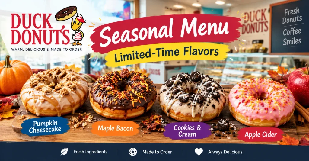 Duck Donuts Seasonal Menu: Limited-Time Flavors