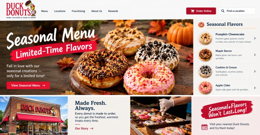 How to Check the Duck Donuts Seasonal Menu Step by Step