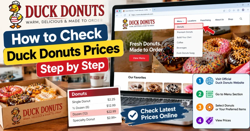 How to Check Duck Donuts Prices Step by Step